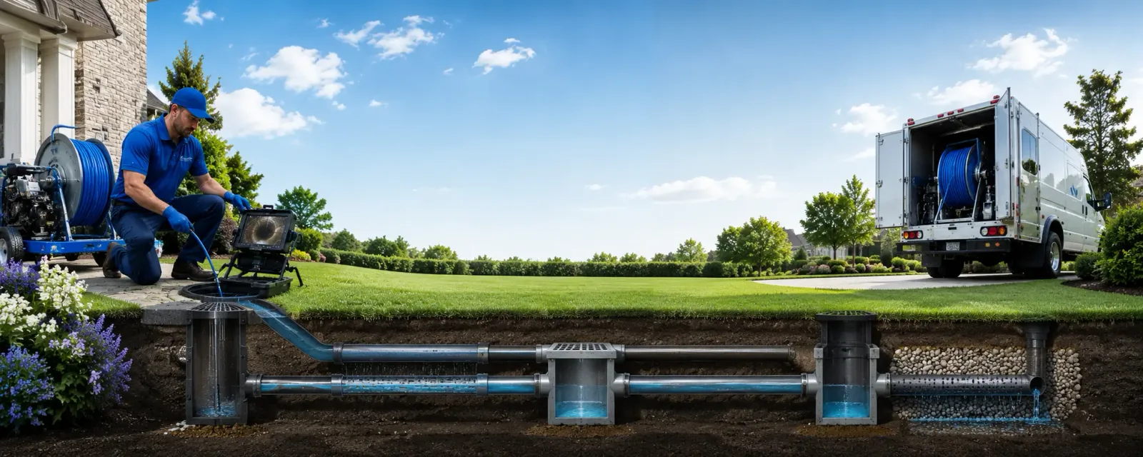 Outdoor drain cleaning information for Coral, PA